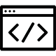 logo programmation fenetre terminal noir